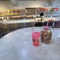Lemon ice tea (ask explicitly without sugar otherwise very sweet)  at Chin Hua Vegetarian Food in Malacca