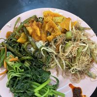 My selection from the display   at Chin Hua Vegetarian Food in Malacca