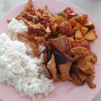 My choice from buffet for 8RM at Chin Hua Vegetarian Food in Malacca