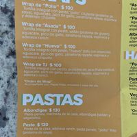 Menu  at EarthBowl in Tijuana