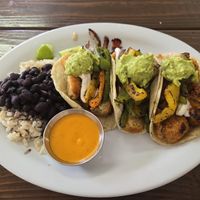 Chicken tacos at EarthBowl in Tijuana