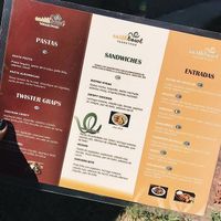 Menu. at EarthBowl in Tijuana