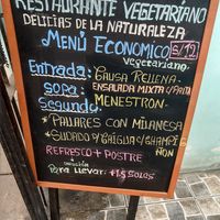 Meal of the day menu at Delicias De La Naturaleza in Lima