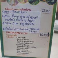 Menu of the day June 12, 2025 at Delicias De La Naturaleza in Lima