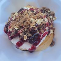 Raptors themed bun at Cinnaholic in Toronto