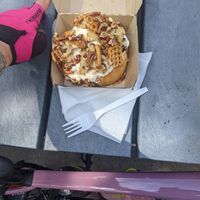 CN tower bun at Cinnaholic in Toronto