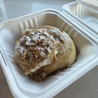 Lemon bar cinnamon roll  at Cinnaholic in Toronto