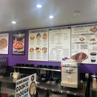 Menu at Cinnaholic in Toronto