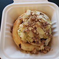 Matcha almond at Cinnaholic in Toronto
