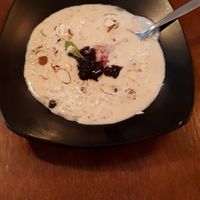 Coconut milk rice pudding at Tama in Auckland
