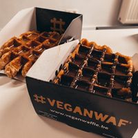Waffles at VeganWaf in Brussels