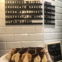 waffle con chocolate  at VeganWaf in Brussels
