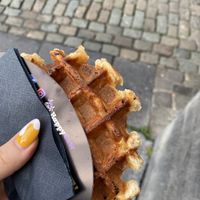 😁 at VeganWaf in Brussels