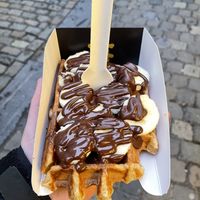 Massive shoutouts to the place! I m very thankful to have had the experience of a Belgian waffle, but vegan! Definitely felt very included💕 the owner was lovely too!!💕 #Vegan at VeganWaf in Brussels