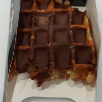 With chocolate at VeganWaf in Brussels