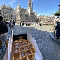 Salted caramel topping   at VeganWaf in Brussels