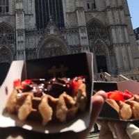 Best chocolate sauce i have ever had!   at VeganWaf in Brussels