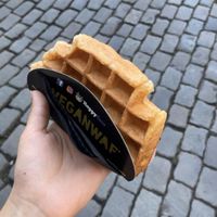 classic waffle (3,50€)  at VeganWaf in Brussels