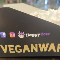 Happy Cow Recommendedon the container !  at VeganWaf in Brussels