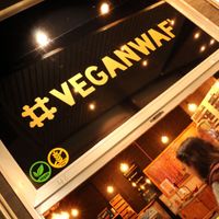 Facade at VeganWaf in Brussels