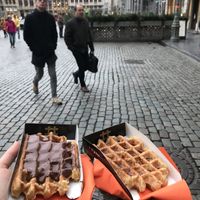 Chocolate waffle and Liege syrup  at VeganWaf in Brussels