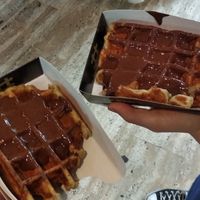 Tasty, soft, warm. Reccommend! at VeganWaf in Brussels