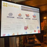 Menu of VeganWaf. at VeganWaf in Brussels