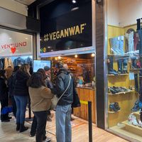 Outside of VeganWaf. at VeganWaf in Brussels