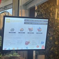 Menu  at VeganWaf in Brussels