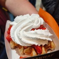Waffle at VeganWaf in Brussels
