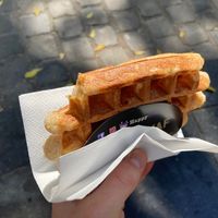 Plain waffle  at VeganWaf in Brussels