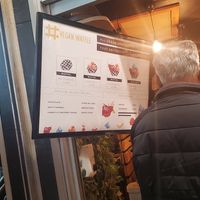 Menu and prices at VeganWaf in Brussels