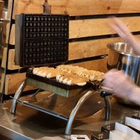 Waffles at VeganWaf in Brussels