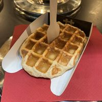 Had the salty caramel sauce    at VeganWaf in Brussels