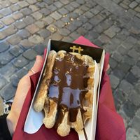 chocolate waffle   at VeganWaf in Brussels