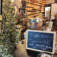 Hot chocolate at VeganWaf in Brussels