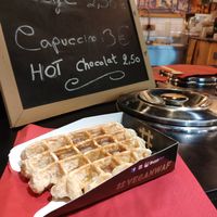 Plain waffle at VeganWaf in Brussels