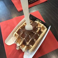 Chocolate topping   at VeganWaf in Brussels