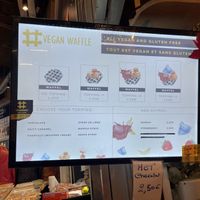 Menu  at VeganWaf in Brussels