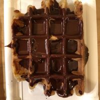 Chocolate waffle  at VeganWaf in Brussels