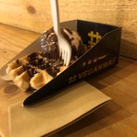 Yum at VeganWaf in Brussels