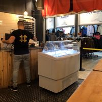 That display is full of the best vegan ice cream you will ever taste at VeganWaf in Brussels