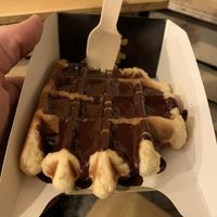 Chocolate Sauce Waffle at VeganWaf in Brussels