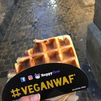 Plain waffle  at VeganWaf in Brussels