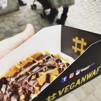 Deliciously guilty at VeganWaf in Brussels