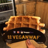 Finally waffles for the vegans!  at VeganWaf in Brussels