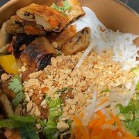 Tasty rice noodle bowl with tofu!  at Banh Mi Saigon in Paris