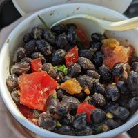 Black bean salad at Bagels & More in Beloit