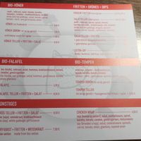 Speisekarte Teil 1 at Zum glücklichen Bergschweinchen in Kassel