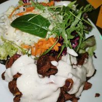 Gyros mit Salat ohne Pommes at Zum glücklichen Bergschweinchen in Kassel